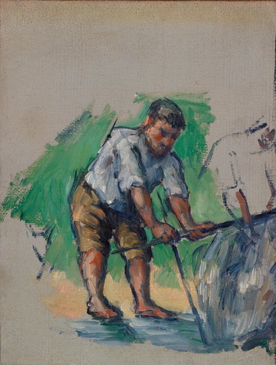 De putgraver door Paul Cézanne