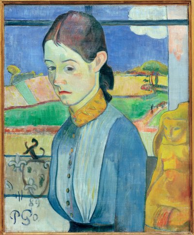 Jonge Bretonse door Paul Gauguin