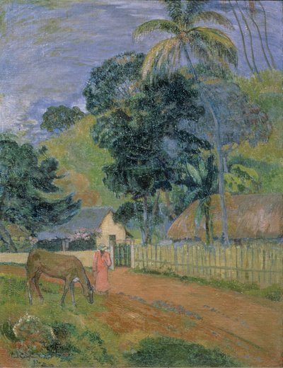 Landschap door Paul Gauguin