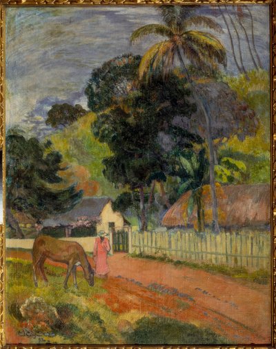 Landschap door Paul Gauguin