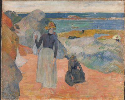 Op het strand, 1889 door Paul Gauguin