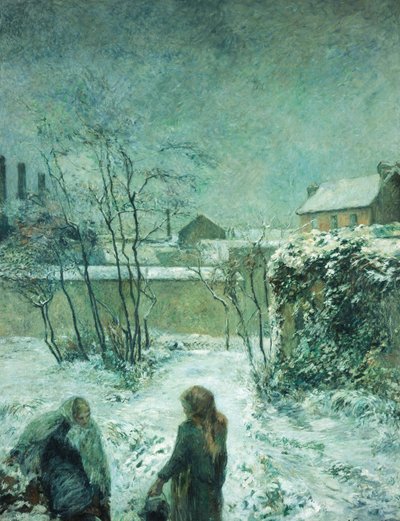 Sneeuw, Carcelweg, 1883 door Paul Gauguin