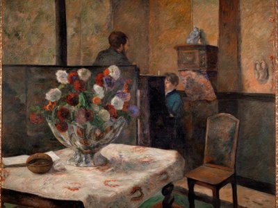 Stilleven met bloemen door Paul Gauguin