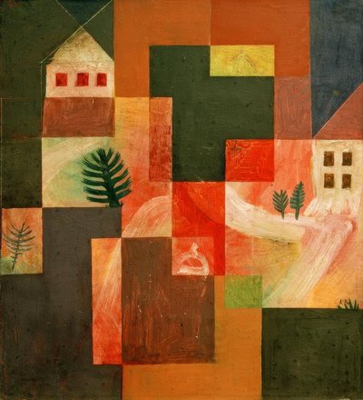 Koraal en landschap door Paul Klee