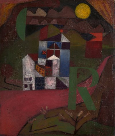 Villa R. Huis aan de weg, 1919 door Paul Klee