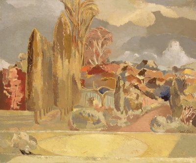 Michaelmas Landschap door Paul Nash