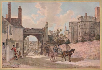 Poort van Koningin Elizabeth, Windsor Castle door Paul Sandby