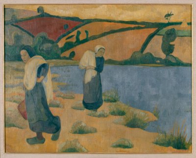 De wasvrouwen bij de Laïta, nabij Pouldu door Paul Sérusier