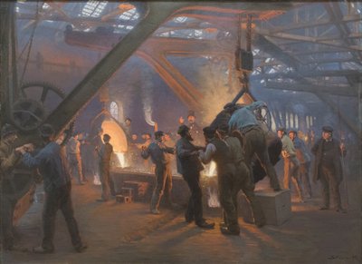 Burmeister en Wain ijzergieterij door Peder Severin Krøyer