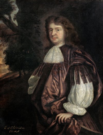 Edward Hyde, graaf van Clarendon, c.1667 door Peter Lely