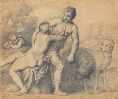 Venus en Adonis door Peter Oliver