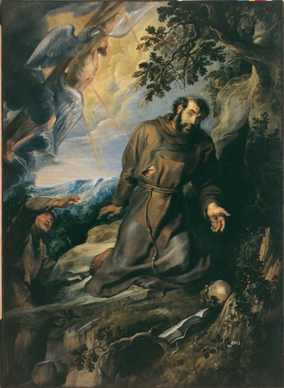 St. Franciscus ontvangt de stigmata door Peter Paul Rubens