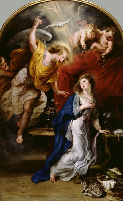 De Aankondiging, c.1610 door Peter Paul Rubens