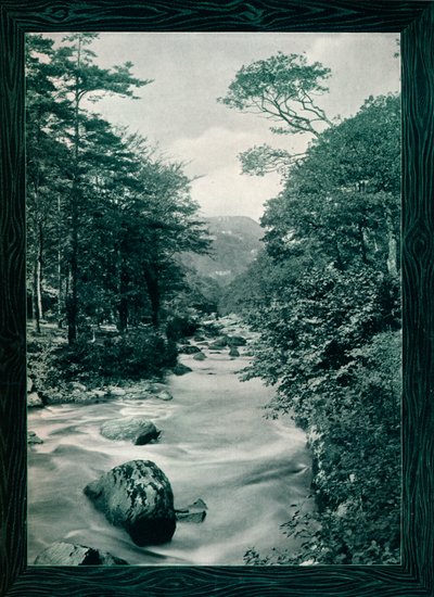 Rivier Lyn, Lynmouth, ca. 1908 door Photochrom Co Ltd of London