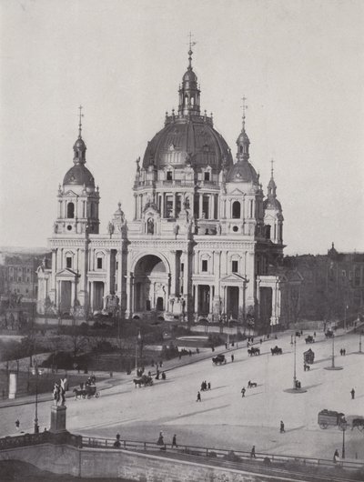 De Berliner Dom (zw/w foto) door Photographer German