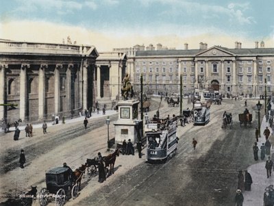 College Green, Dublin (kleurenfoto) door Photographer Irish