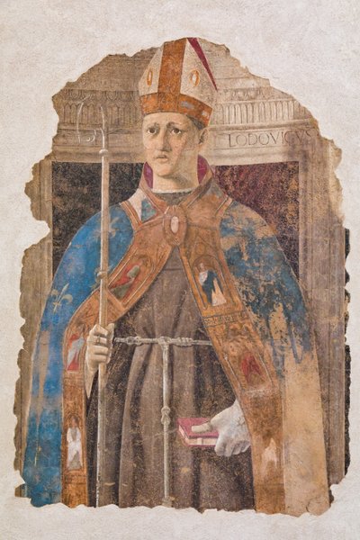 Sint Lodewijk van Toulouse, fragment door Piero della Francesca