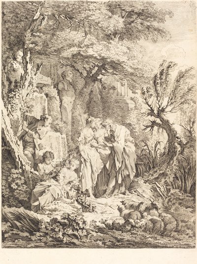 Het goede avontuur door Pierre Alexandre Aveline after François Boucher