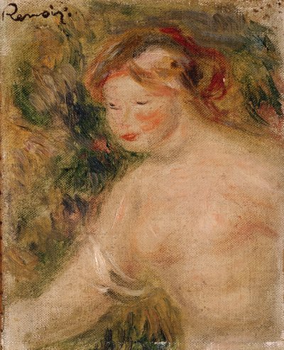 Een vrouwelijk torso, 1910 door Pierre Auguste Renoir