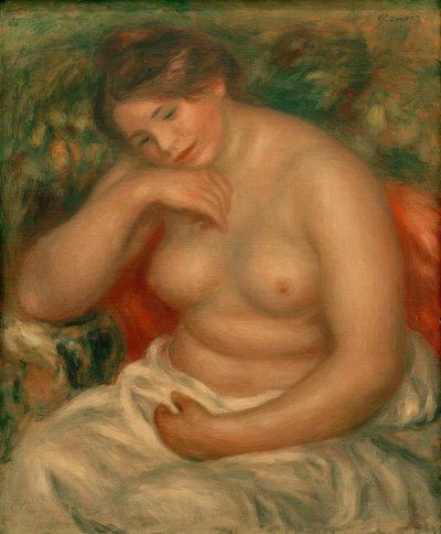 Slapende Vrouw (Groot Naakt) door Pierre Auguste Renoir