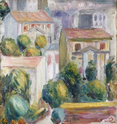 Huis in Cagnes door Pierre Auguste Renoir