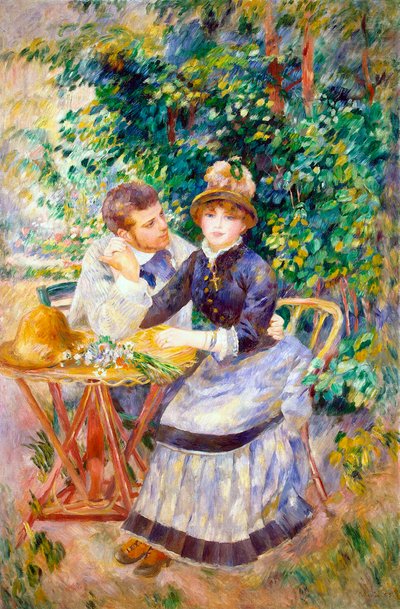 In de tuin, 1885 door Pierre Auguste Renoir