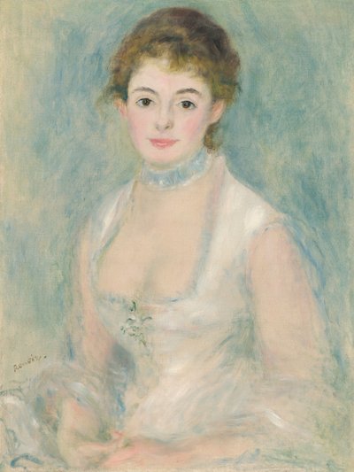 Madame Henriot, ca. 1876 door Pierre Auguste Renoir