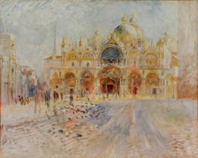 Plein San Marco, Venetië door Pierre Auguste Renoir