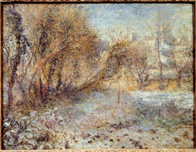 Sneeuwlandschap door Pierre Auguste Renoir