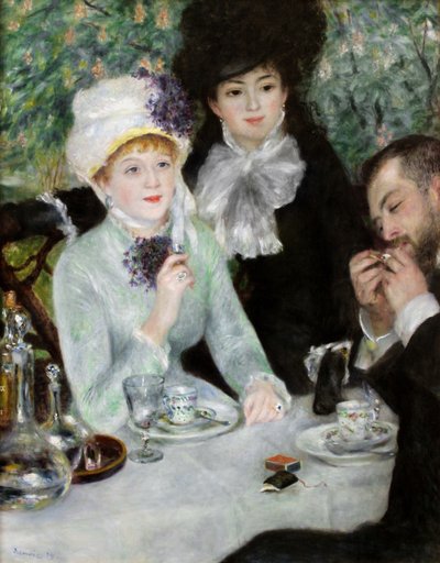 Het Einde van de Lunch, 1879 door Pierre Auguste Renoir