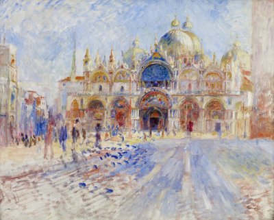 Het Piazza San Marco, Venetië door Pierre Auguste Renoir