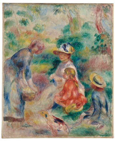 De appelsverkoper, 1890 door Pierre Auguste Renoir