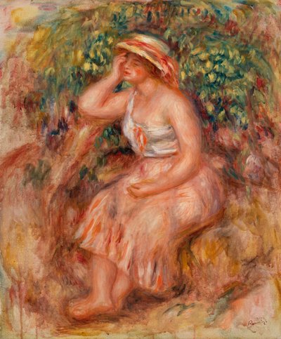 Dagdromende Vrouw door Pierre Auguste Renoir