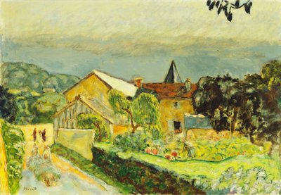 Middaglandschap in augustus door Pierre Bonnard