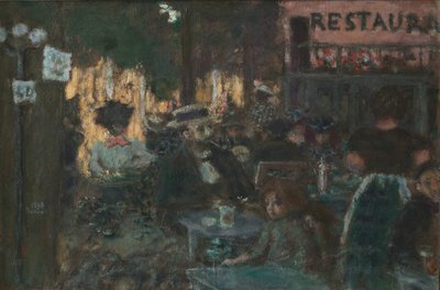 Caféterras door Pierre Bonnard