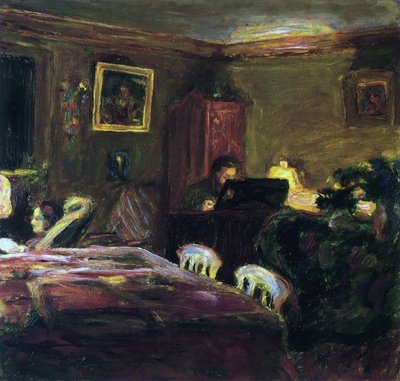 Claude Terrasse aan de Piano door Pierre Bonnard