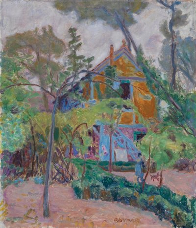 Huis tussen bomen, 1918 door Pierre Bonnard