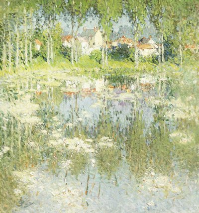 Zomerlandschap door Pierre Eugene Montezin