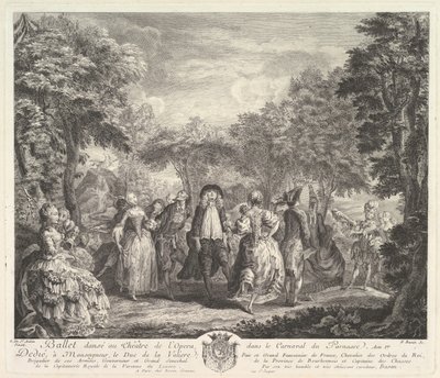 Le Carnaval du Parnasse, 1761-62 door Pierre François Basan