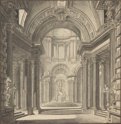 Interieur van een Tempel door Pierre Varin