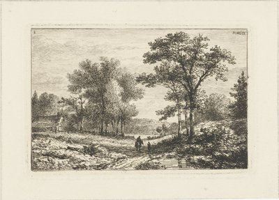 Landschap met ruiter door Pieter Casper Christ