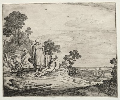 Landschap met Boeren door Pieter Molyn