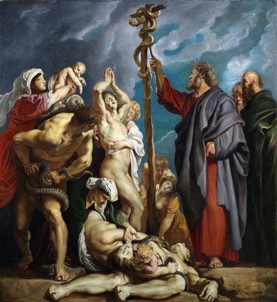 Mozes en de Koperen Slang door Peter Paul Rubens