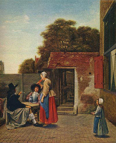 Een Nederlandse binnenplaats, 1658-1660 door Pieter de Hooch