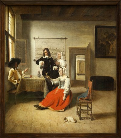 De drinker door Pieter de Hooch