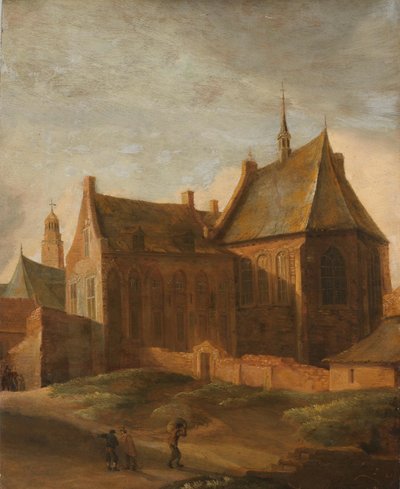 Klooster van Sint Agnes in Utrecht door Pieter des Ruelles