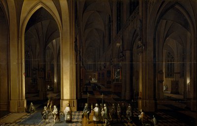 Interieur van een Kerk door Pieter the Elder Neefs