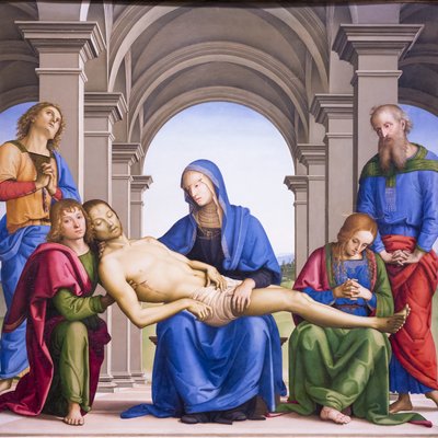 Pietà door Pietro Perugino