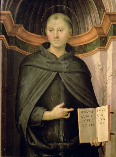 Sint Nicolaas van Tolentino door Pietro Perugino