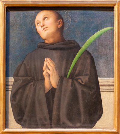 St Placidus door Pietro Perugino